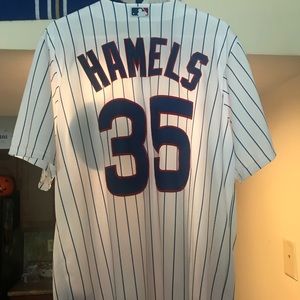Chicago Cubs COLE HAMELS #35 Jersey MENS LARGE